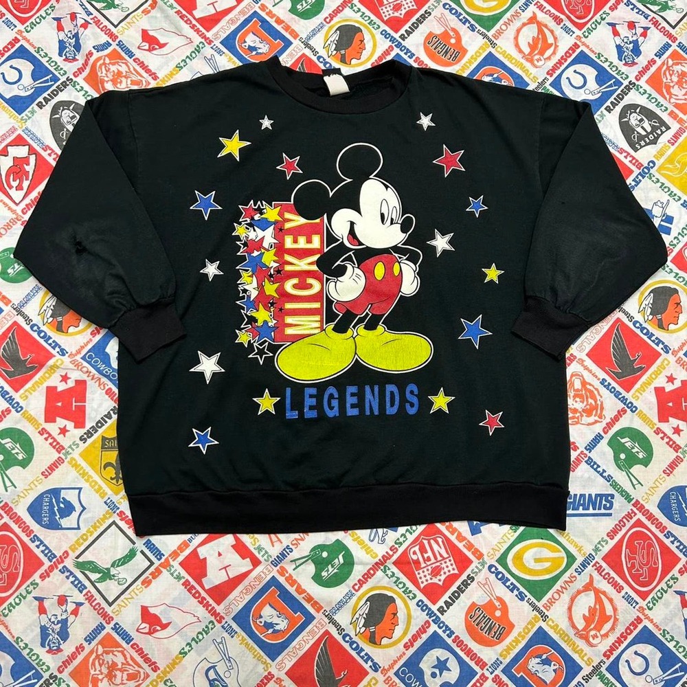 vintage mickey mouse legends graphic crewneck